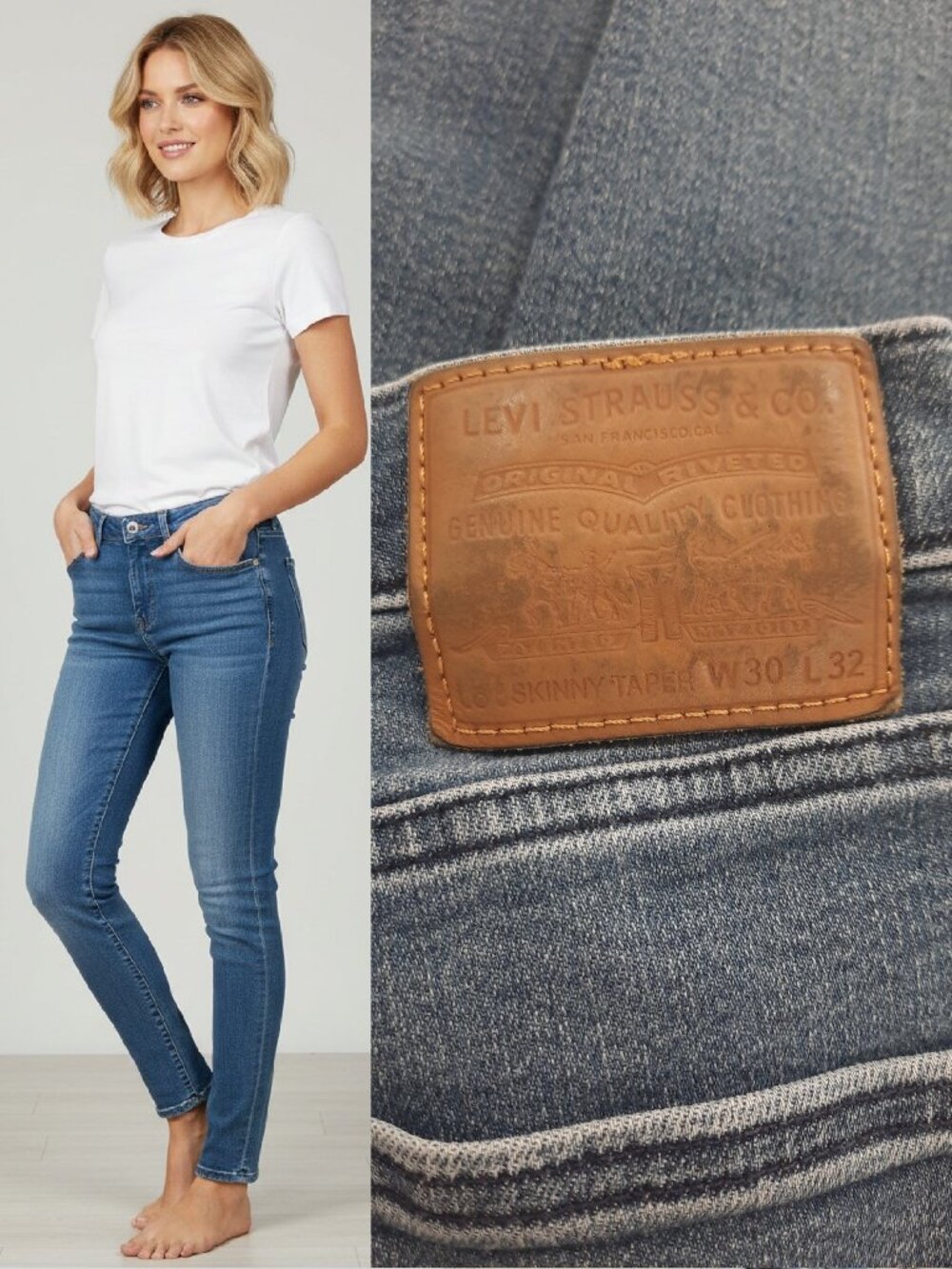 Levi's skinny taper jeans - 30x32